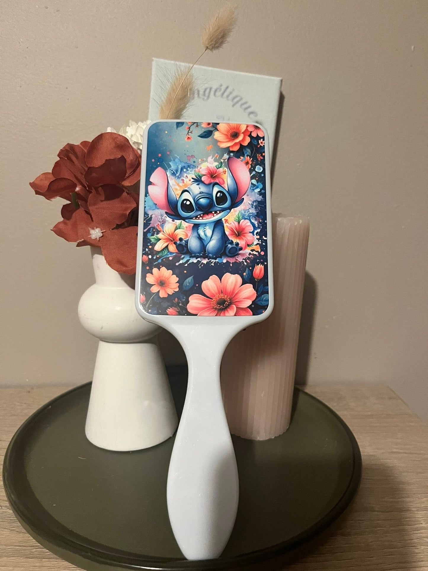 Brosse à cheveux personnalisée – Prénom & Motif au choix