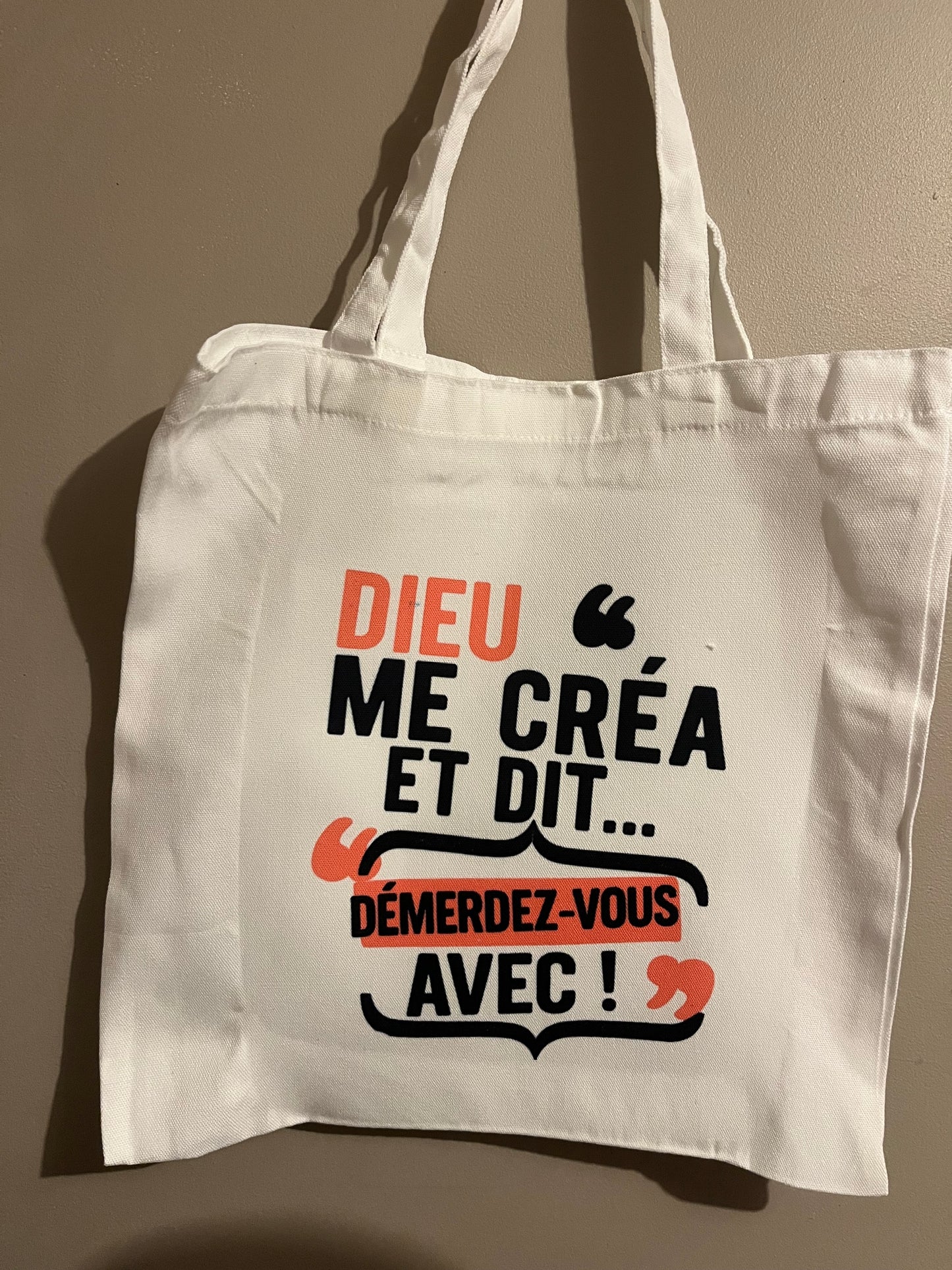 Tote Bag Personnalisable – 38 x 49 cm – Polyester effet coton