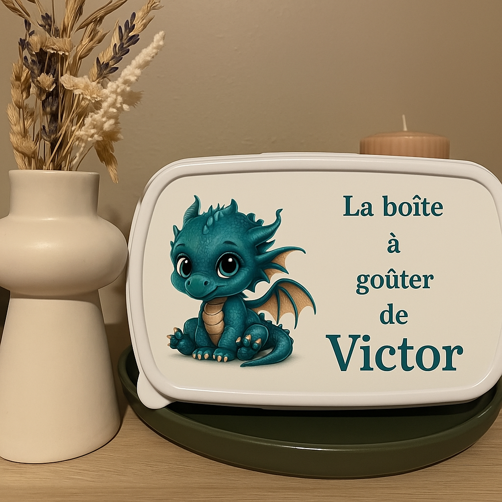 Boîte à goûter personnalisée