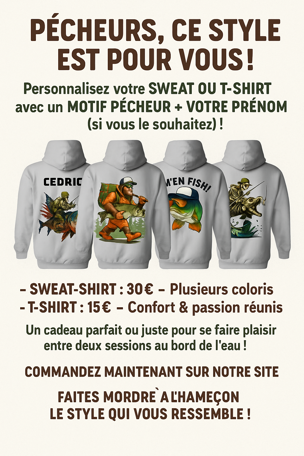 Sweat-shirt pêcheur