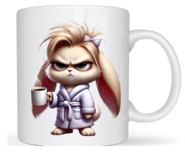 Mug matin difficile lapin