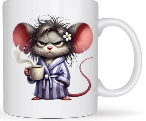 Mug matin difficile souris