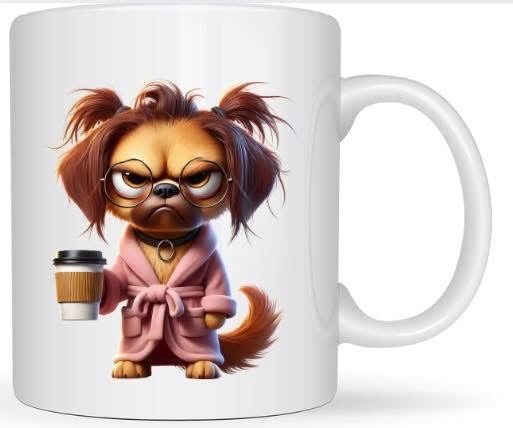 Mug matin difficile chien