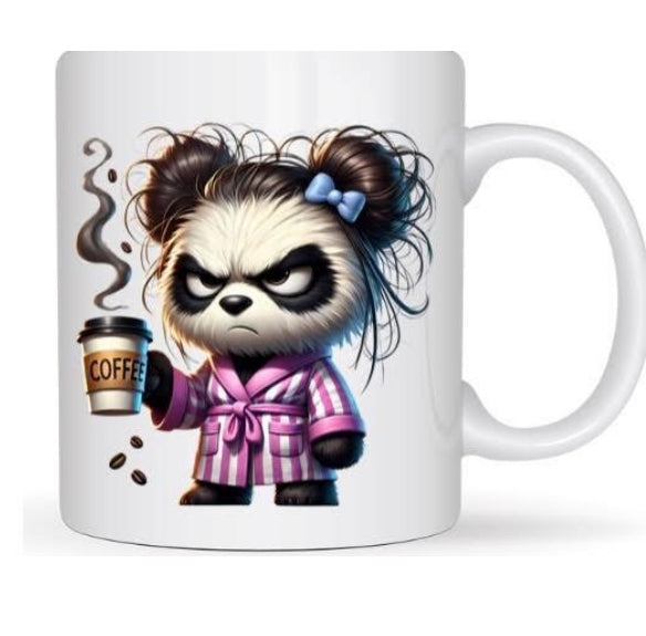 Mug matin difficile panda