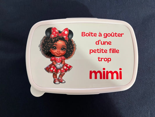 Boîte à goûter à personnalisé