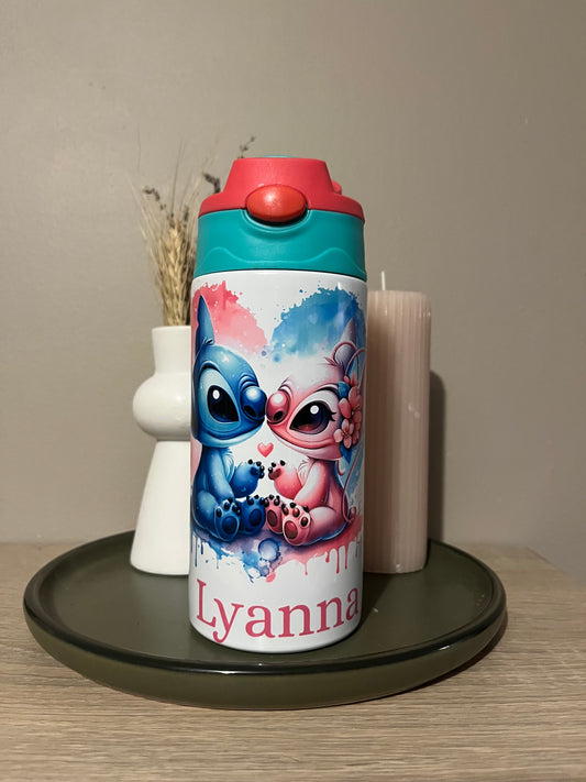 Gourde Stitch et angel personnalisé 