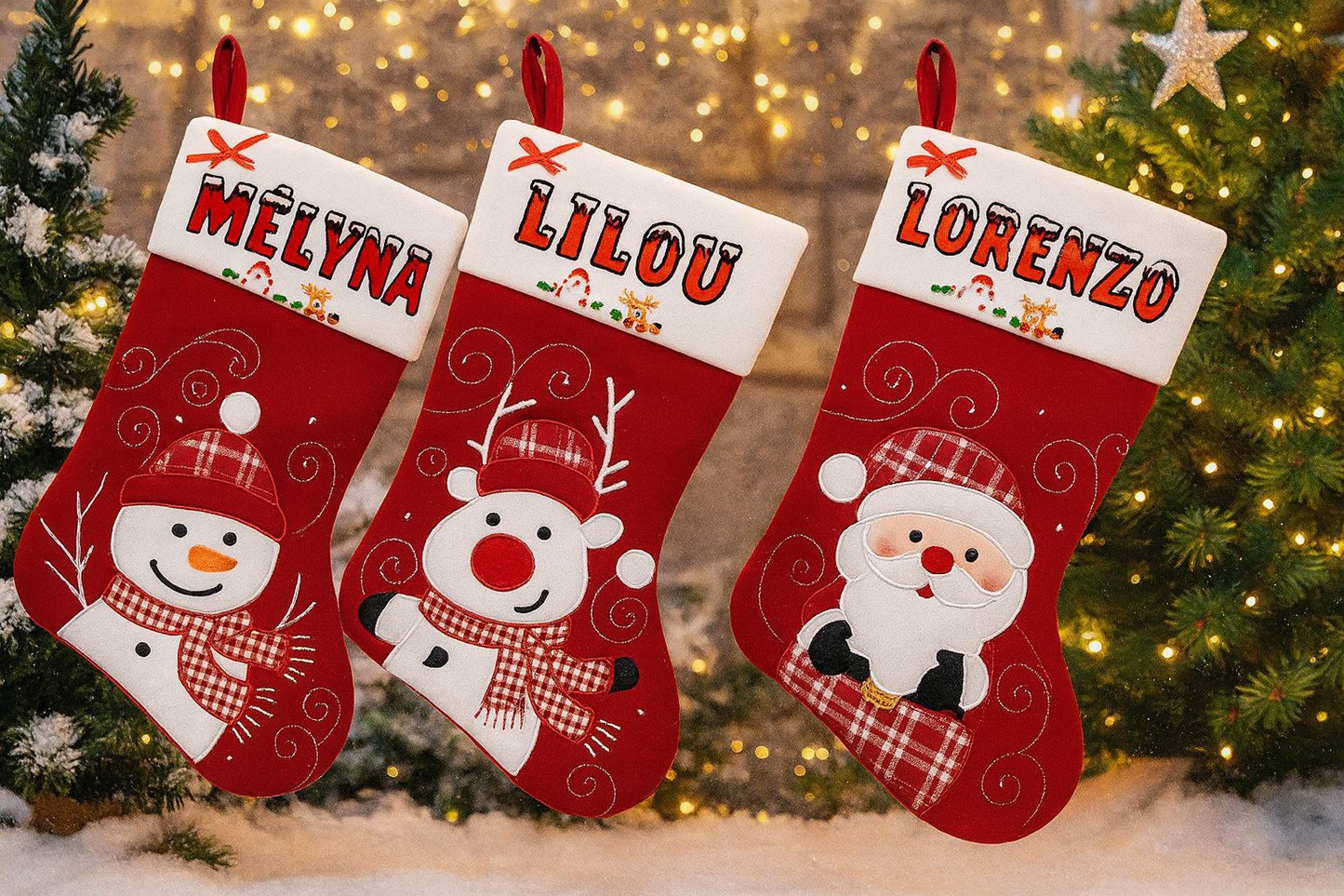 Chaussettes de Noël personnalisées