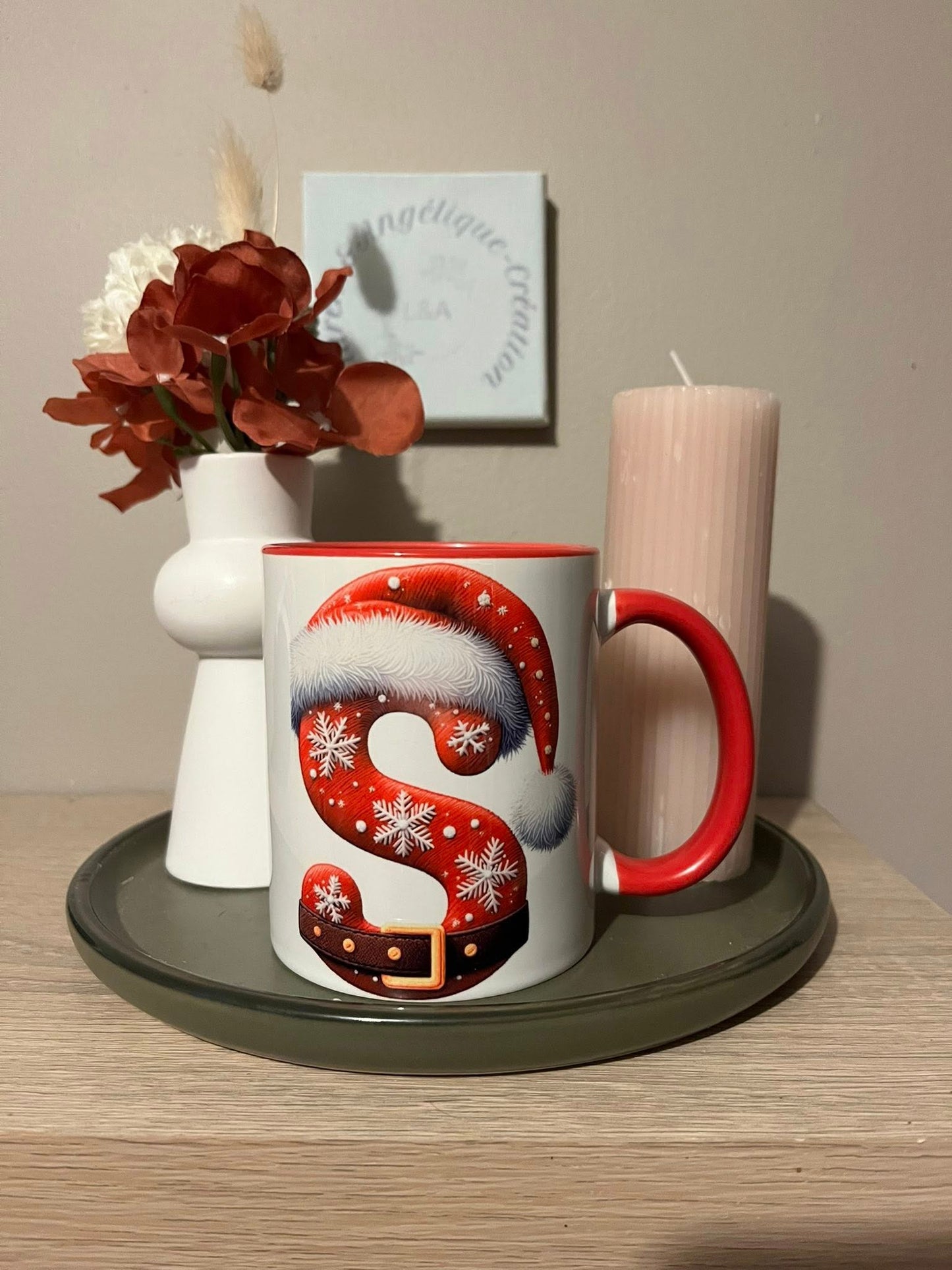 Mug Lettre Thème Noël