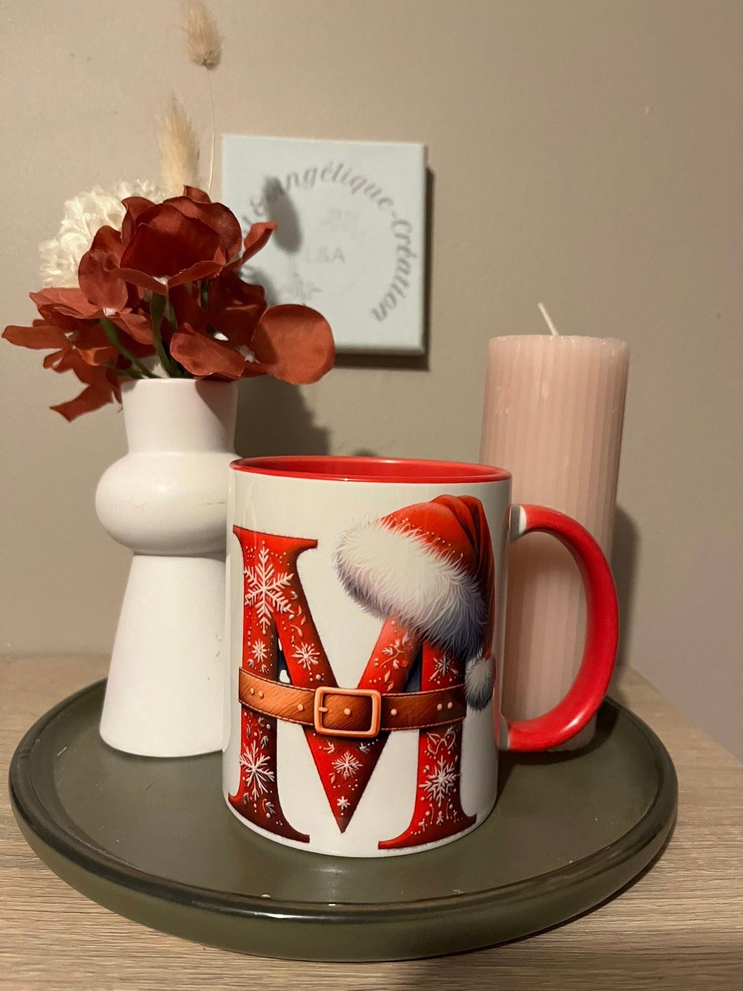 Mug Lettre Thème Noël