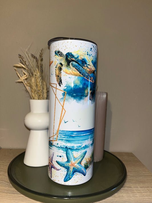 Tumbler plage tortue