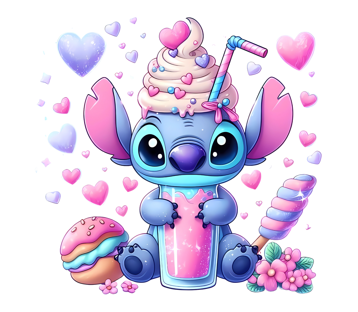 Gourde Stitch et angel personnalisé 