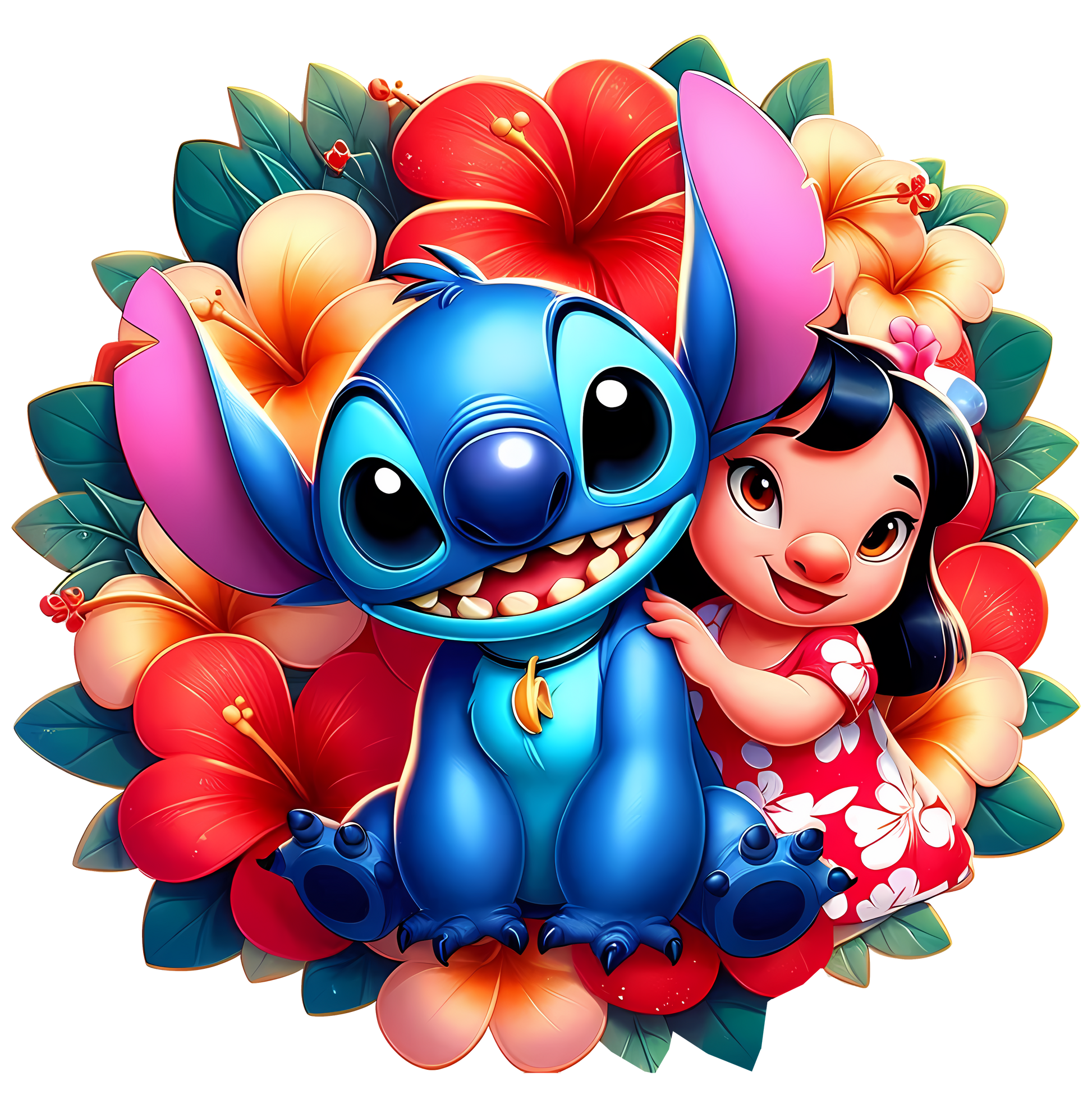 Gourde Stitch et angel personnalisé 