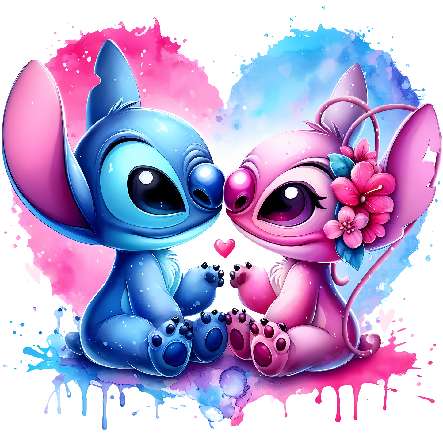 Gourde Stitch et angel personnalisé 
